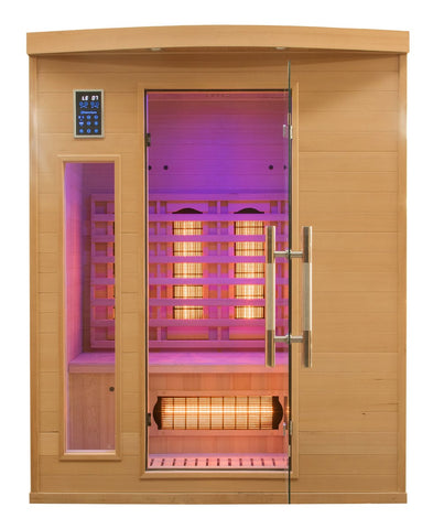Sauna infrarouge Apollon Quartz 3 places